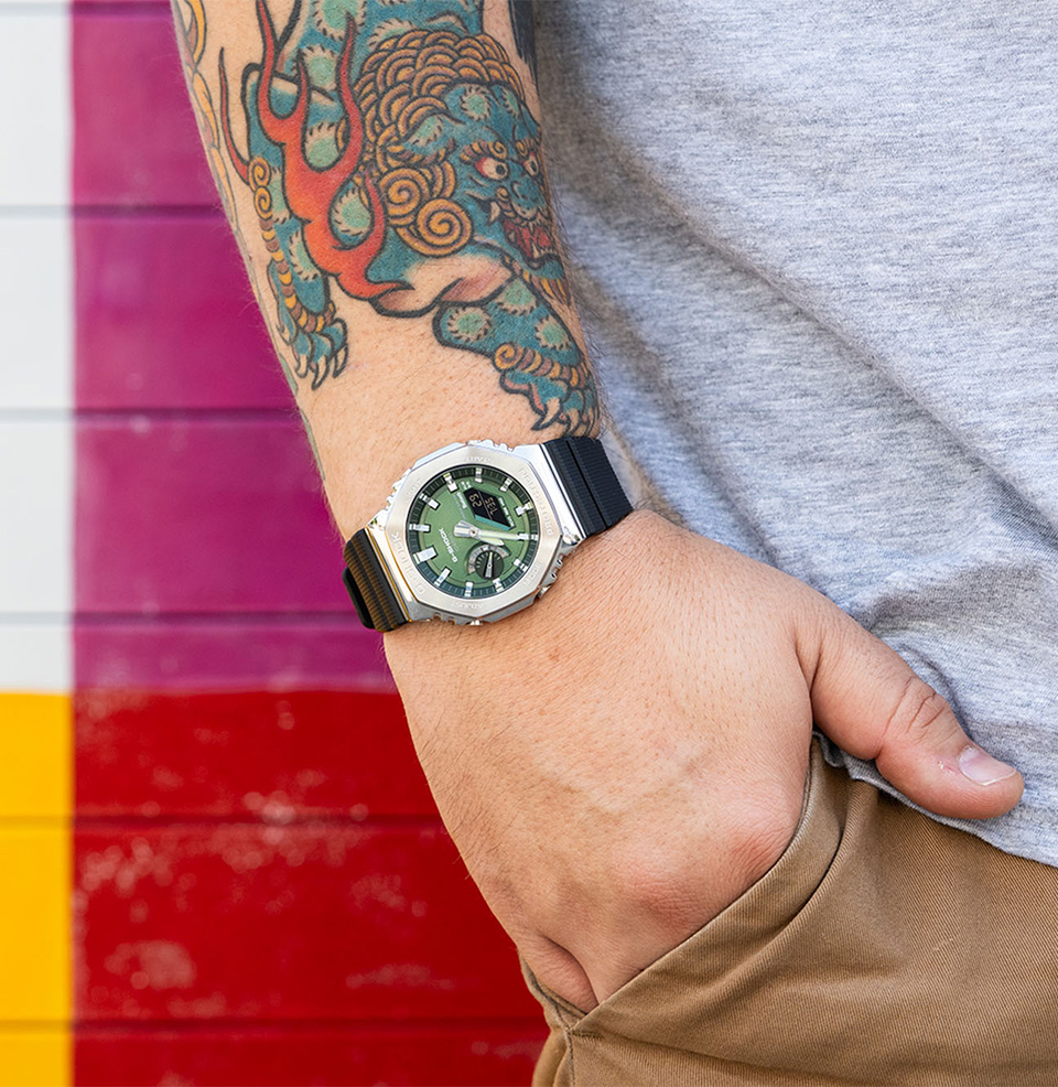 GBM2100 44.4mm on a 7.75” wrist