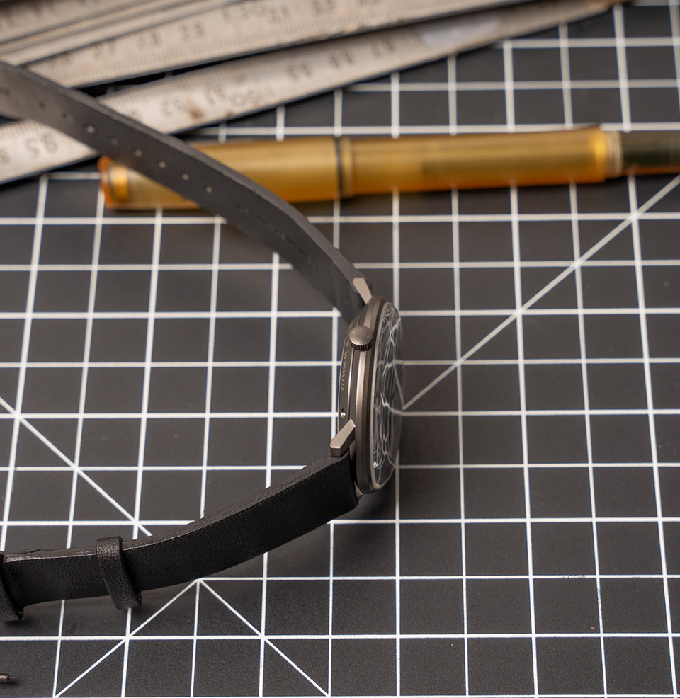 Max Bill Automatic Bauhaus Matte Steel Case