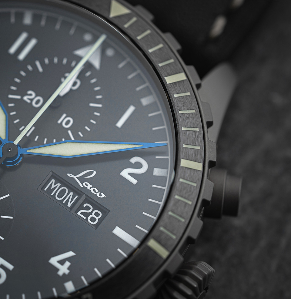 Kiel Sport Chronograph Thermally-Blued Hands