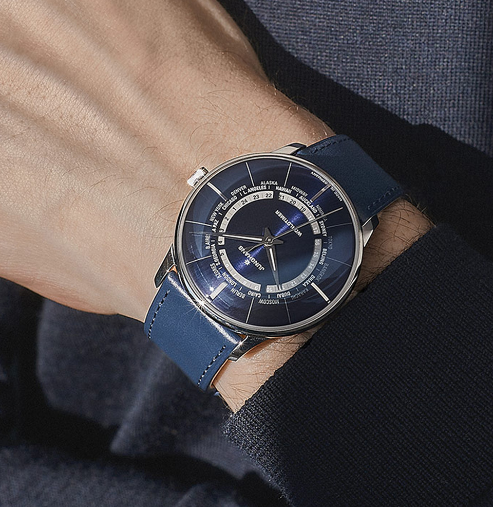 Meister Worldtimer 40.4mm Case on 7-inch Wrist