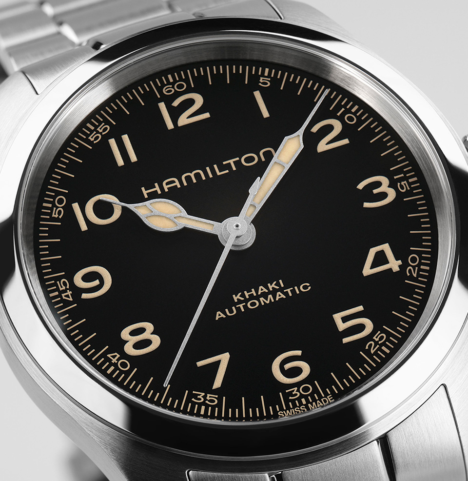 Khaki Field Murph 38mm Time only dial.