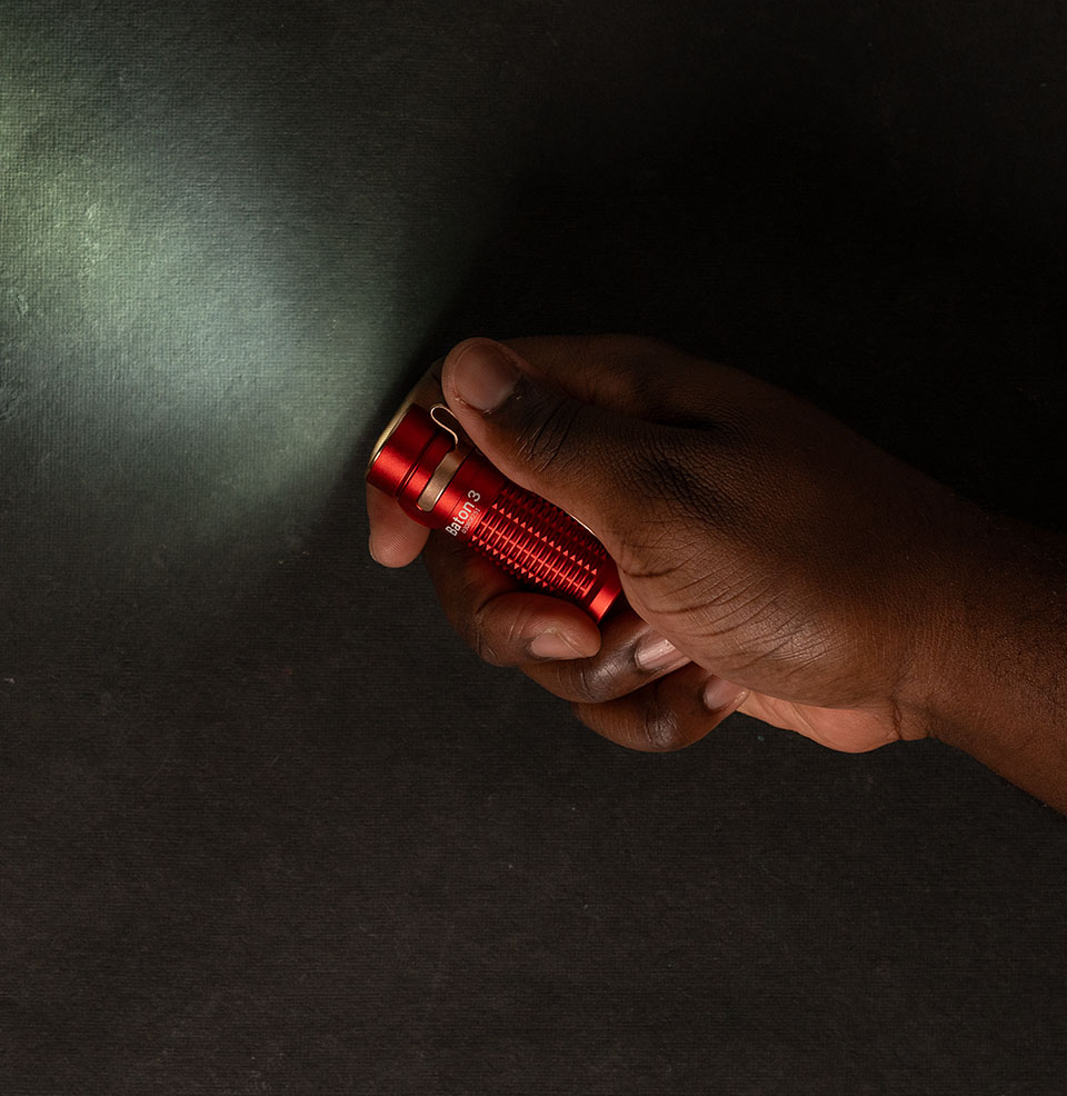 Baton 3 Rechargeable Flashlight - Premium Edition Beam distance of 166 meters