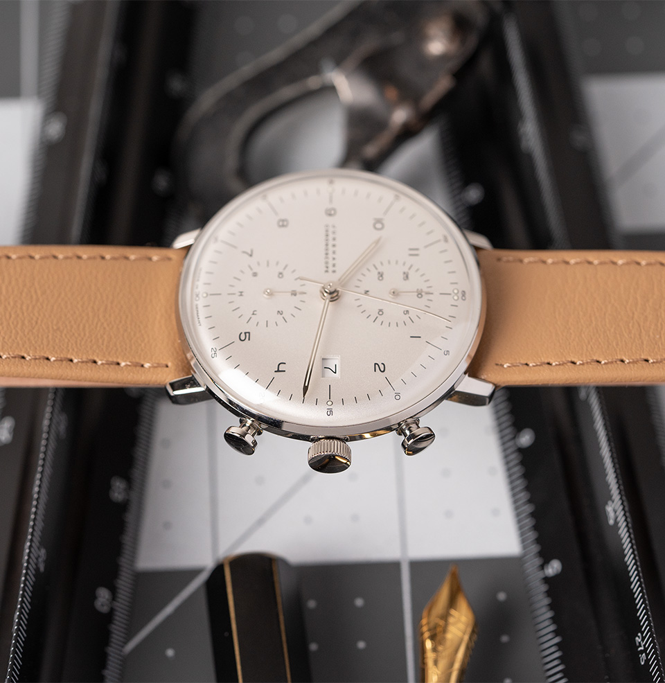 Max Bill Chronoscope 14.4mm thickness