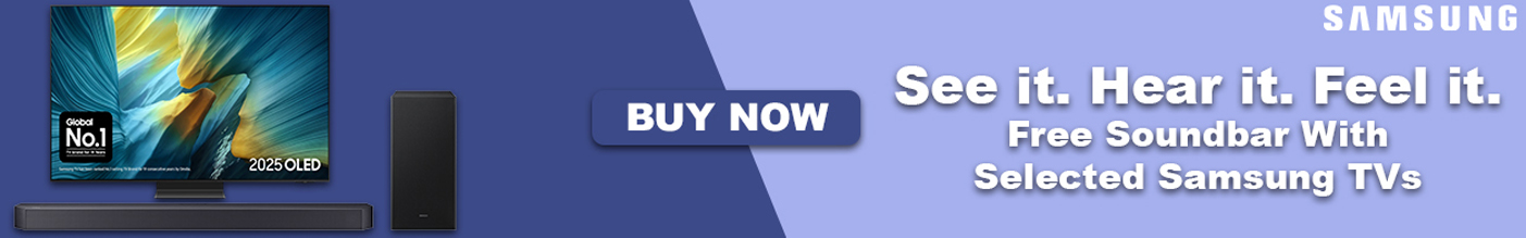 Free Samsung Soundbar With Selected TV