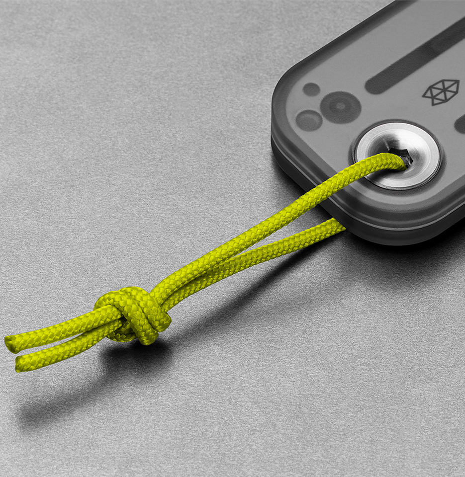 The Palmer Clear Lanyard Hole