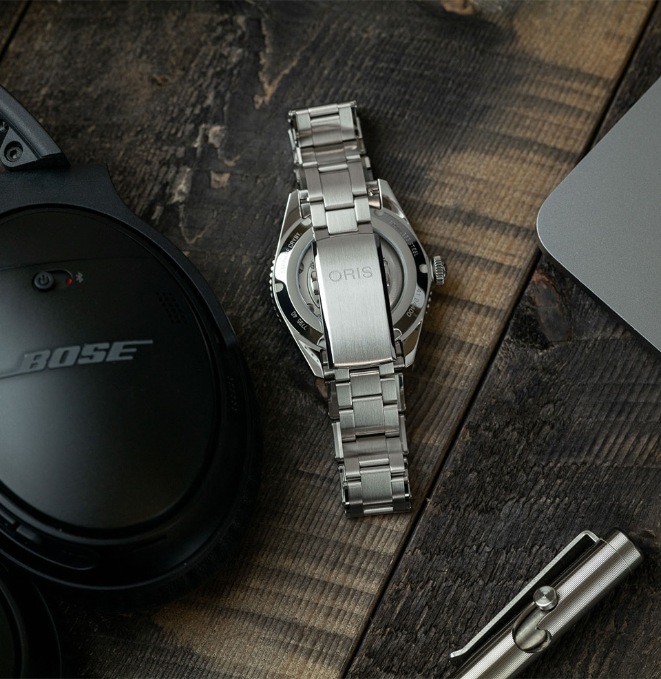 Divers Date Signed Steel Clasp