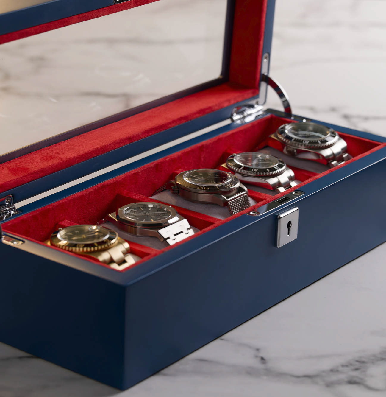 Monte Carlo 5-Slot Collector Box Felt interior