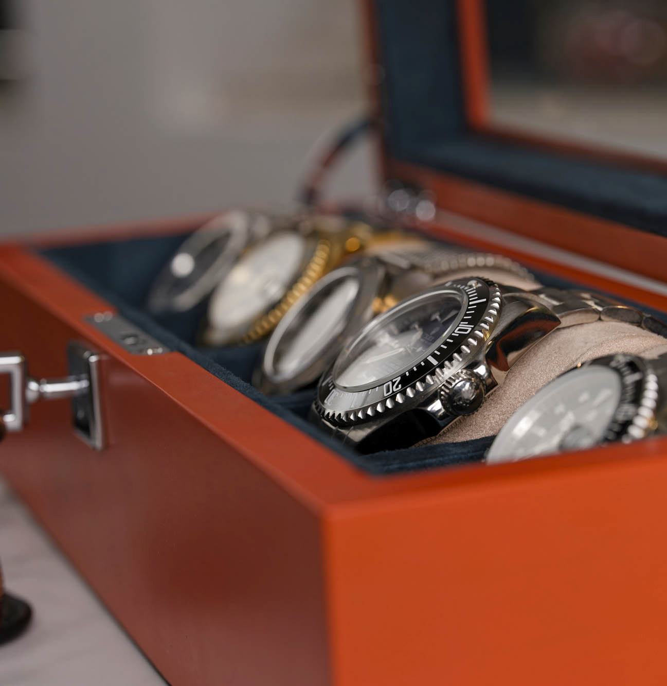 Monte Carlo 5-Slot Collector Box Felt interior