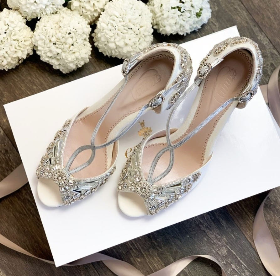My “I feel like cinderella” wedding shoes
