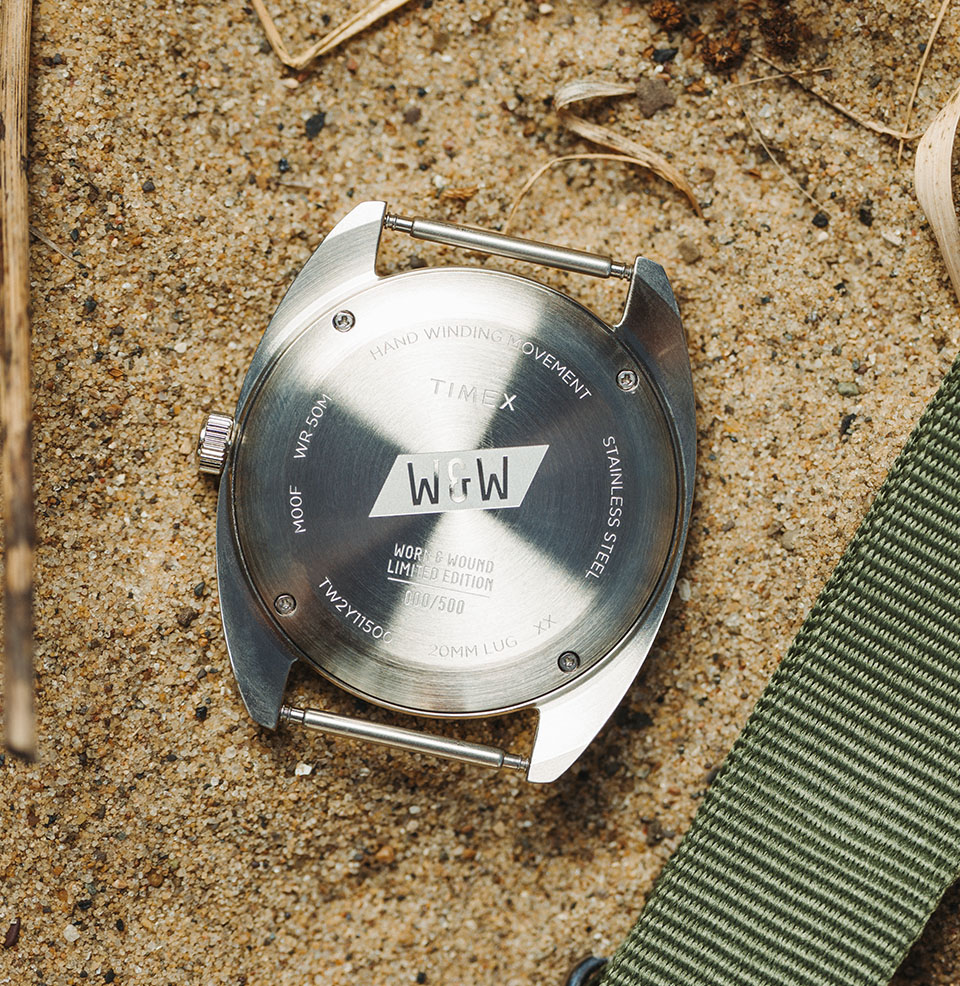 Timex x Worn & Wound WW75 V3 Limited Edition Numbered Case Back