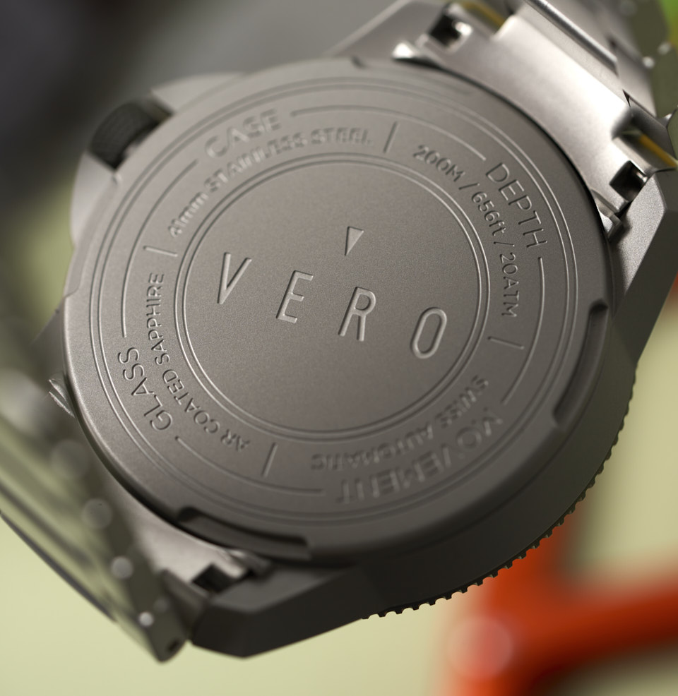 Open Water 41 - Daybreak Solid Stainless Steel Caseback