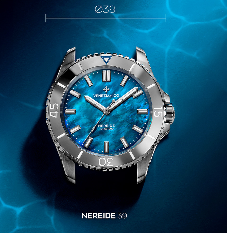 Nereide 39 Stone Dials 39mm case