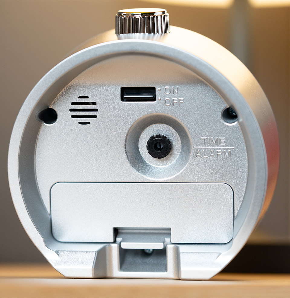 Mai Modern Rotating Bezel Alarm Clock Seiko Quartz Clock Mechanism