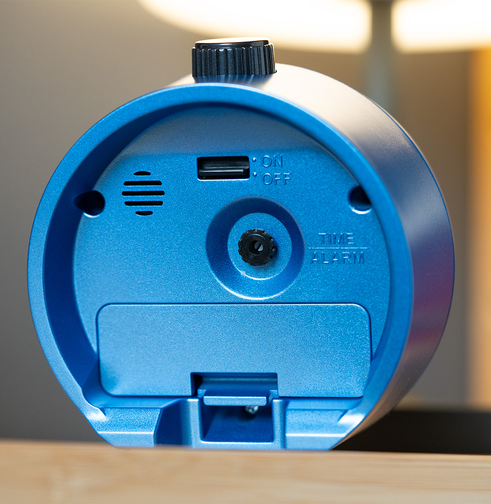 Mai Modern Rotating Bezel Alarm Clock Seiko Quartz Clock Mechanism