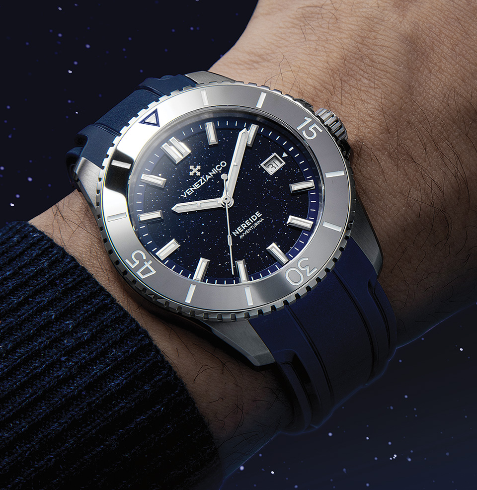 Nereide 42 Stone Dials Tungsten Bezel Insert