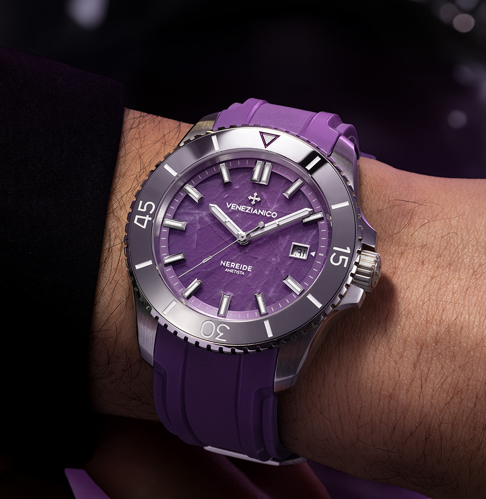 Nereide 42 Stone Dials Tungsten Bezel Insert