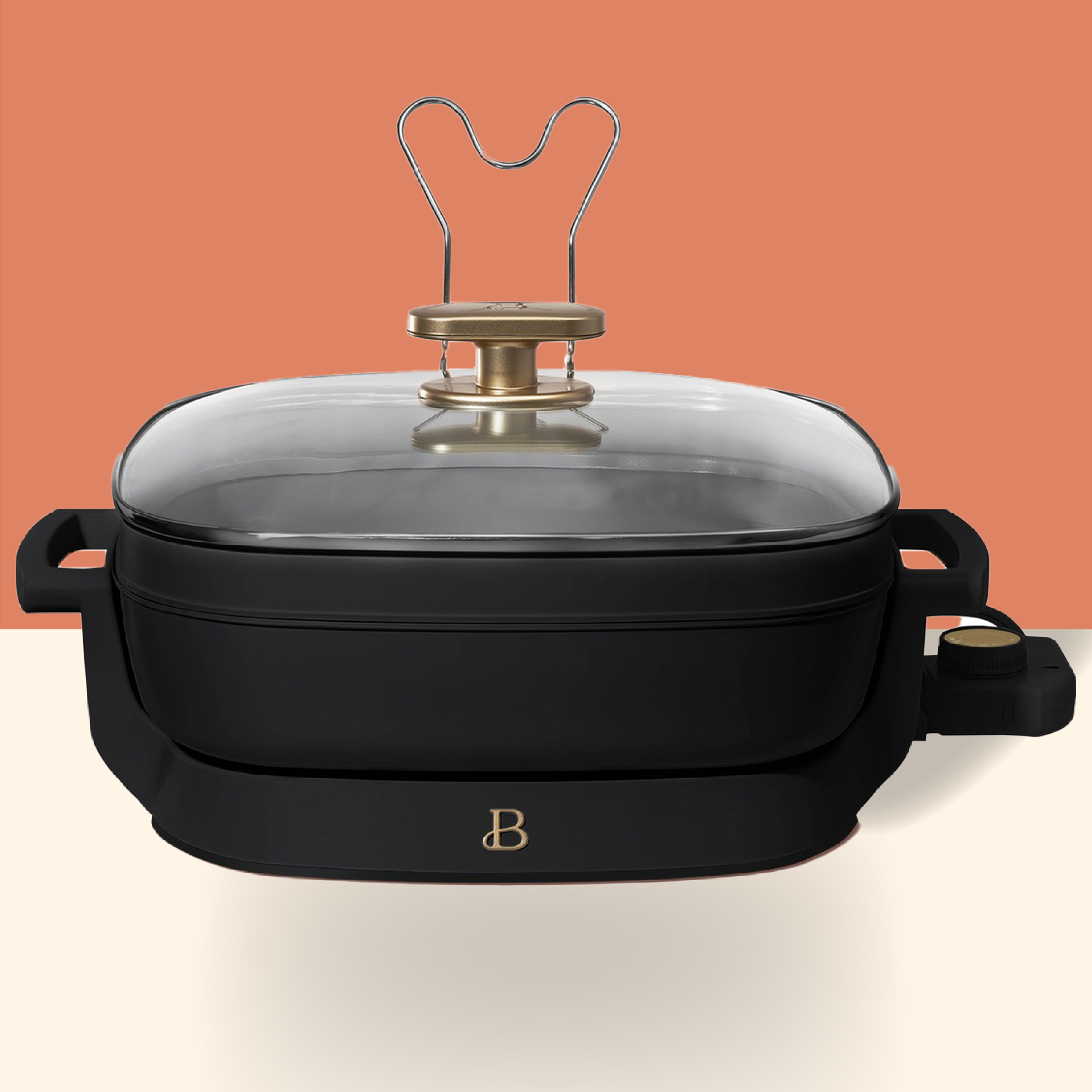 Beautiful 8QT Slow Cooker, Oyster Grey by Drew Barrymore 