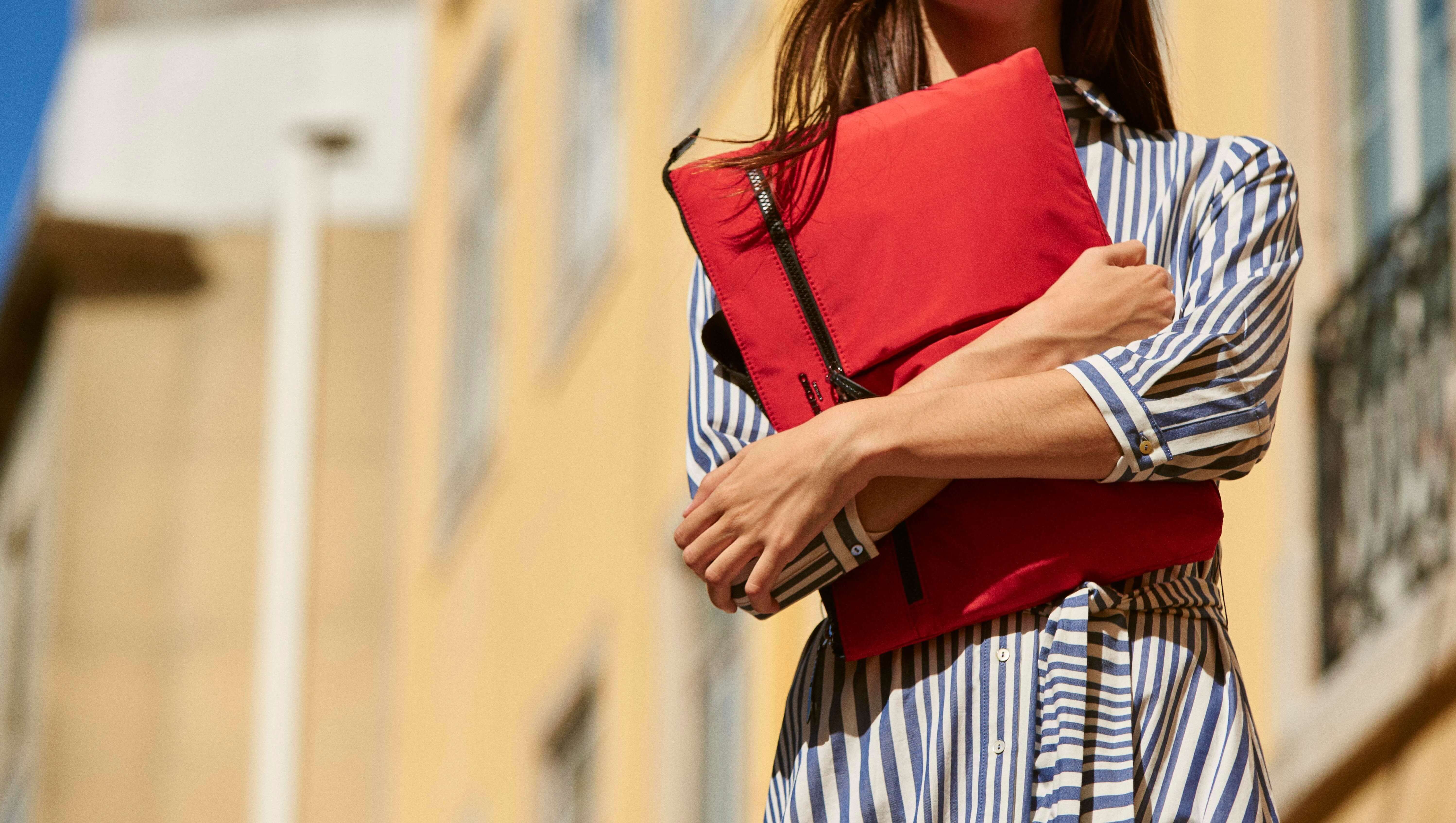 Tournay Mens Canvas Compact 15" Laptop Briefcase Black KNOMO