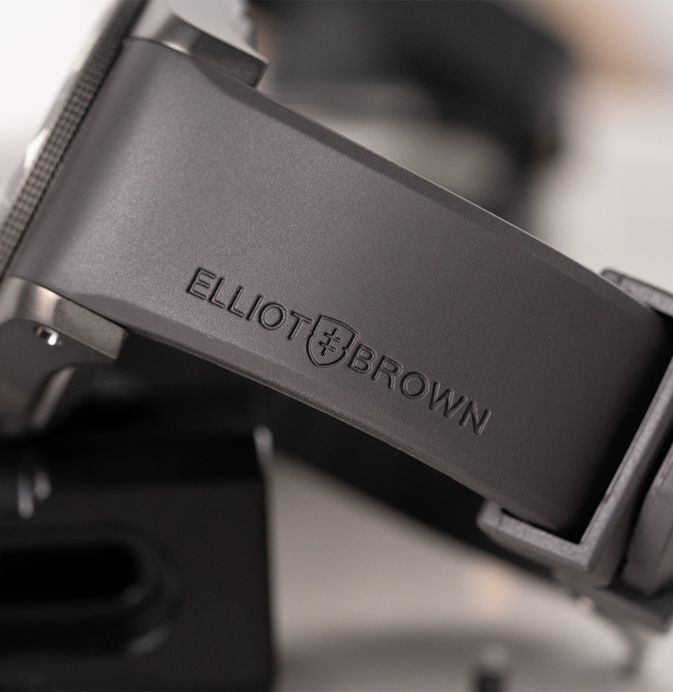 Holton Auto GMT Gunmetal Grey Rubber Strap