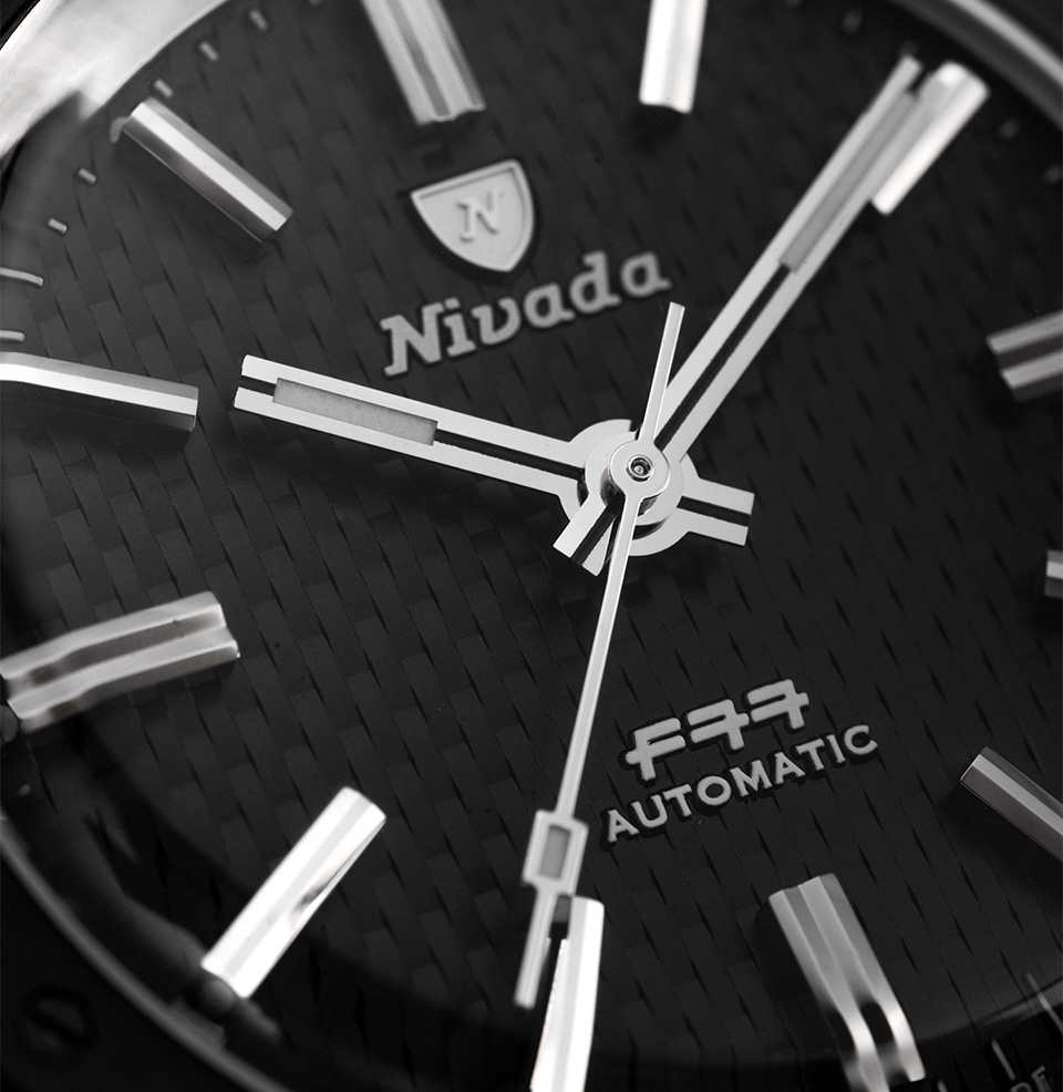 F77 Black Ceramic Braided Dial