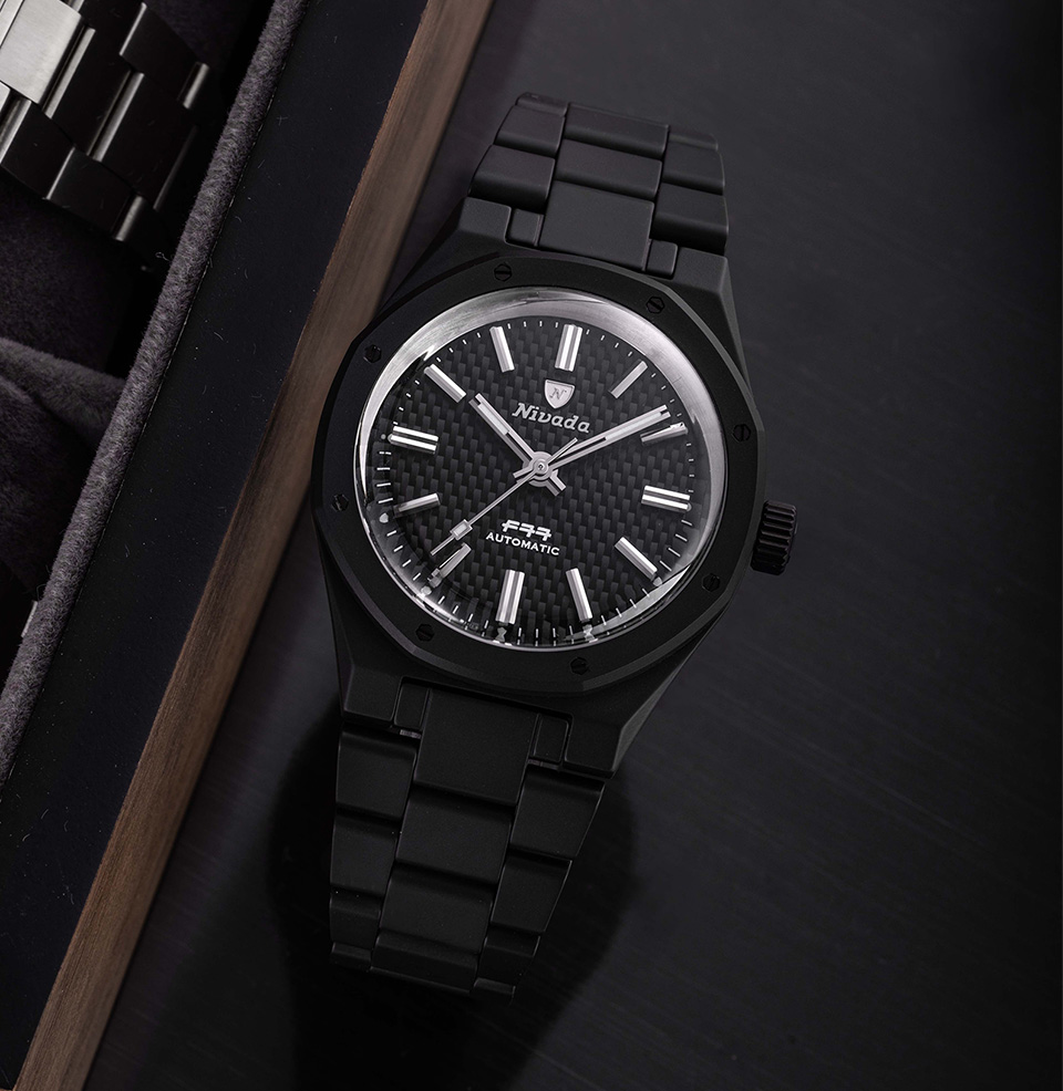 F77 Black Ceramic The Nivada Grenchen F77