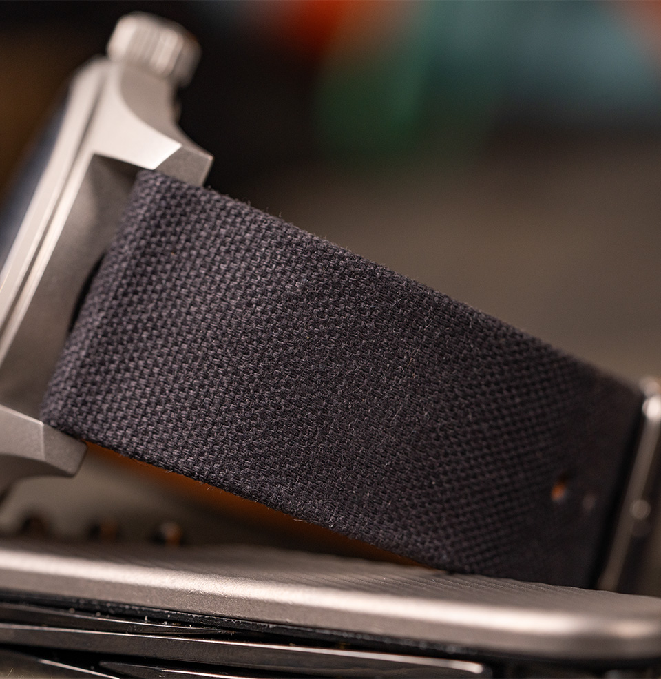 Fine Canvas Strap Stone Grey Color