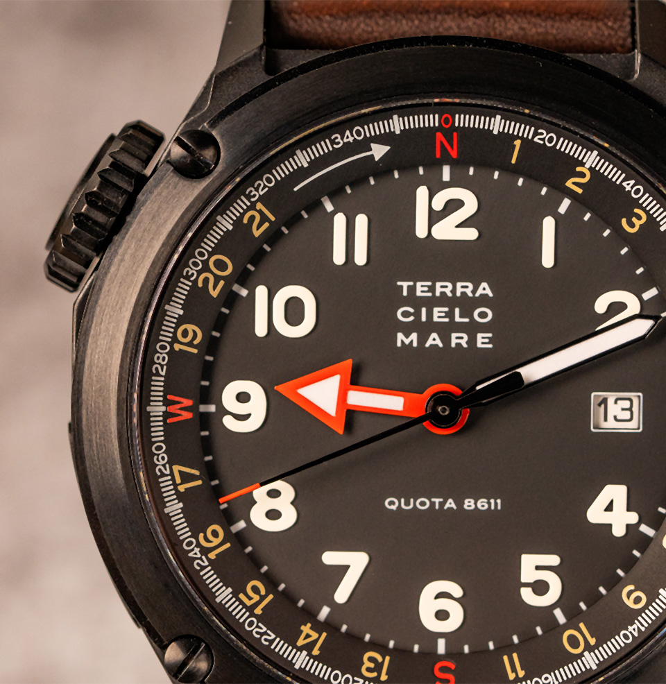 Orienteering Quota 8611 Large, legible dial.