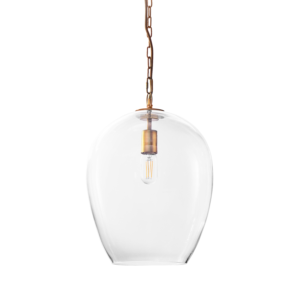 Regular Zindarella pendant in clear glass