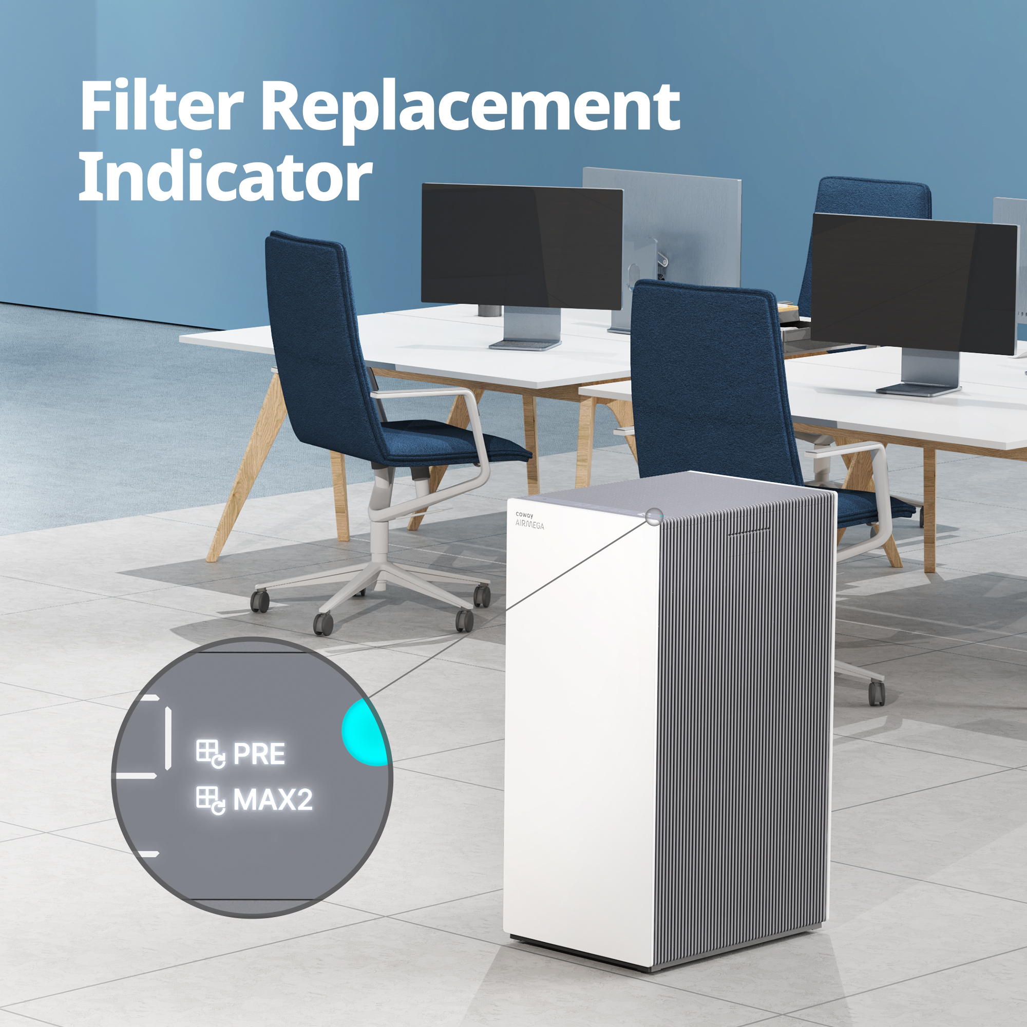 Pro X filter change indicator