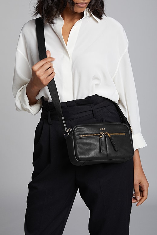 KNOMO Brook Leather Cross-Body Feature Rectangle Image 1 |knomo.com