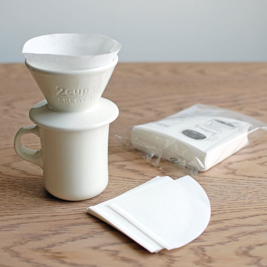 KINTO SCS COTTON PAPER FILTER 2 CUP WHITE