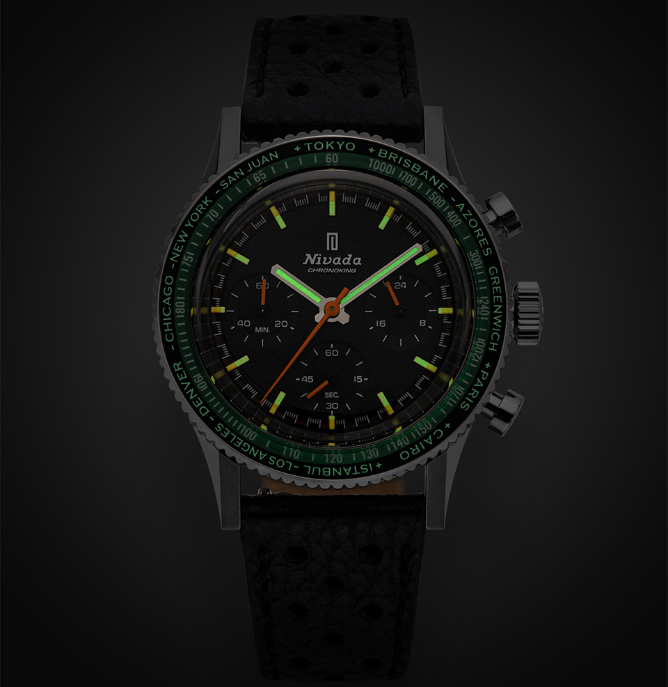 Chronoking Mecaquartz Interchangeable Bezel Bold Lume