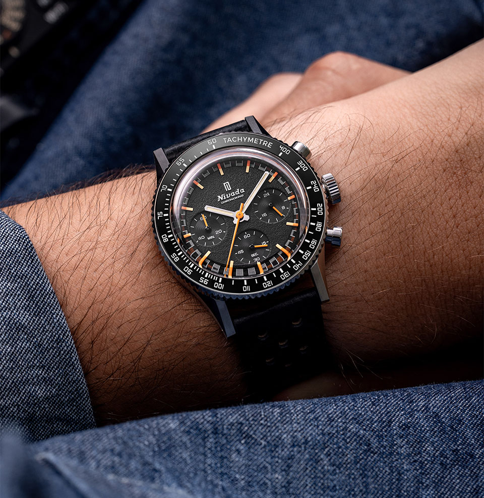 Chronoking Mecaquartz Interchangeable Bezel Classic Black Bezel