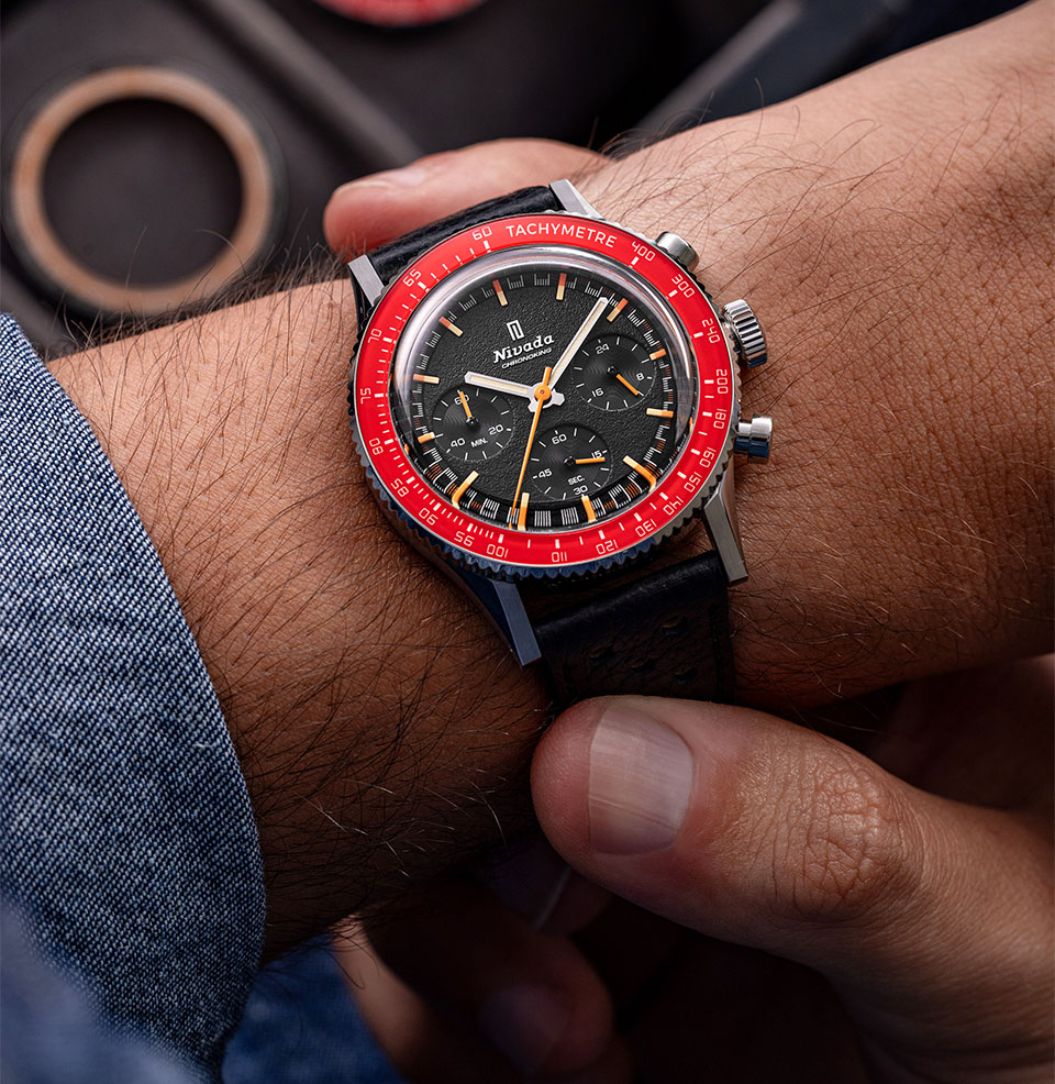 Chronoking Mecaquartz Interchangeable Bezel Racing Red Bezel