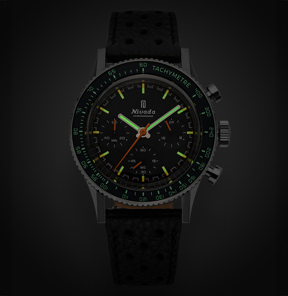 Chronoking Mecaquartz Interchangeable Bezel Bold Lume