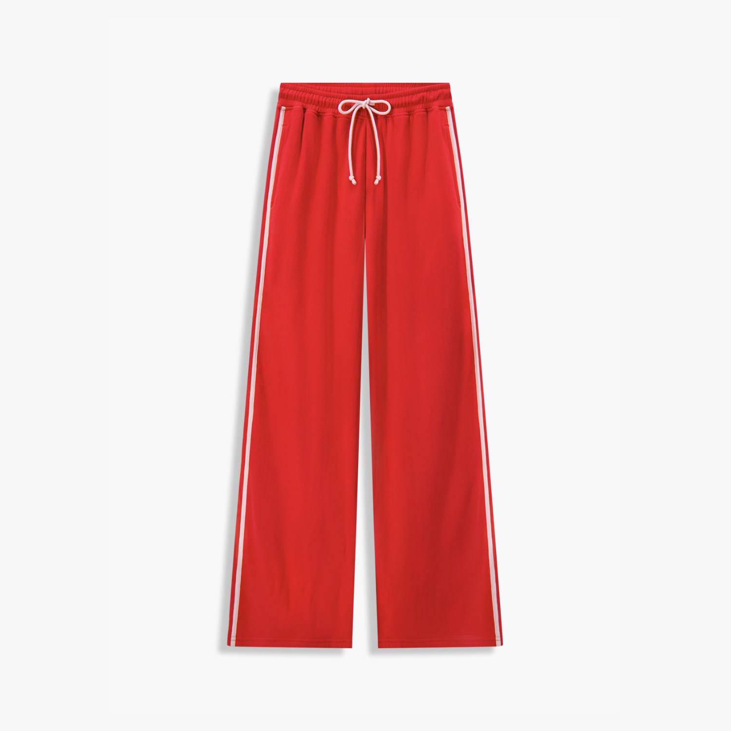 Fleece Straight Leg Pant with Side Stripe