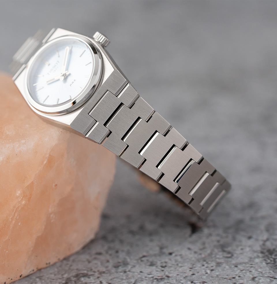 PRX Quartz 25mm 1970s Integrated Bracelet Design