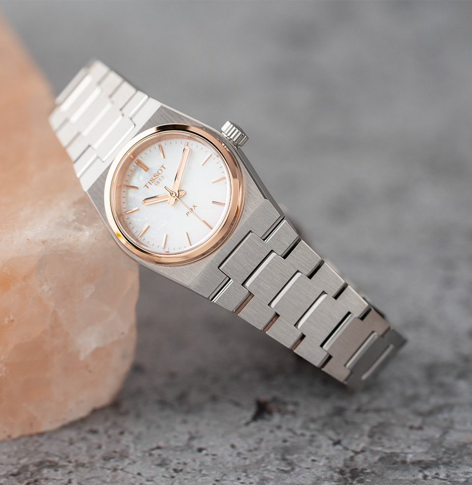 PRX Quartz 25mm 1970s Integrated Bracelet Design