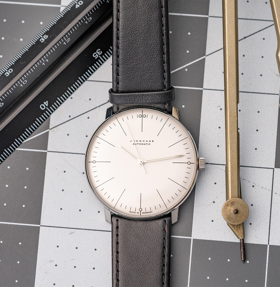 Max Bill Automatic Matte Silver Dial