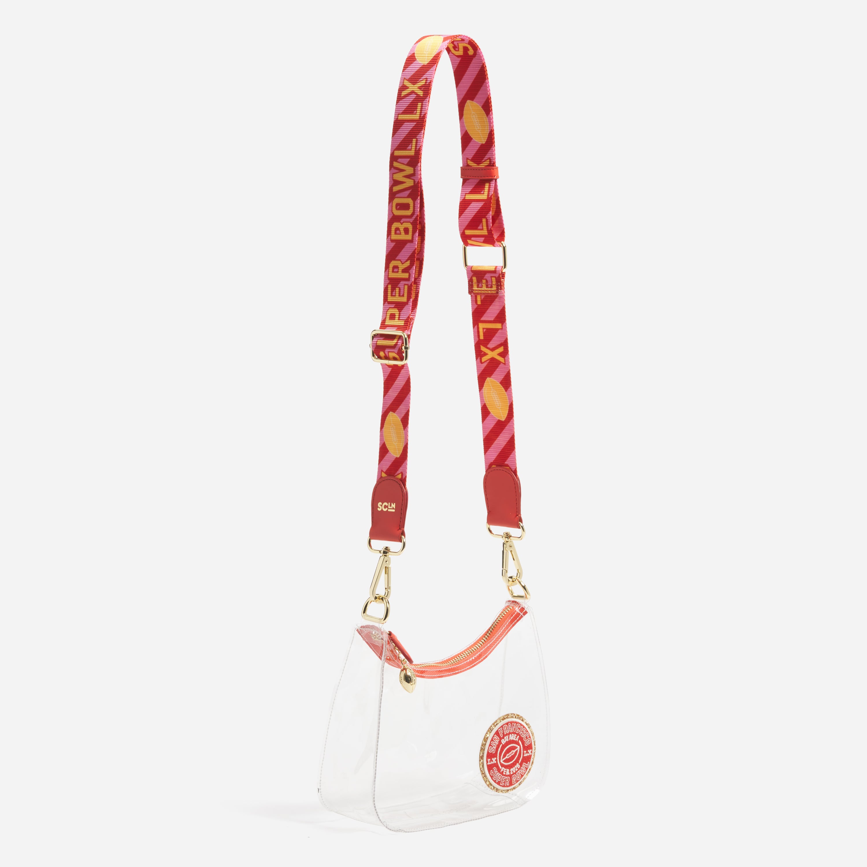 Clear Curved Crossbody Bag