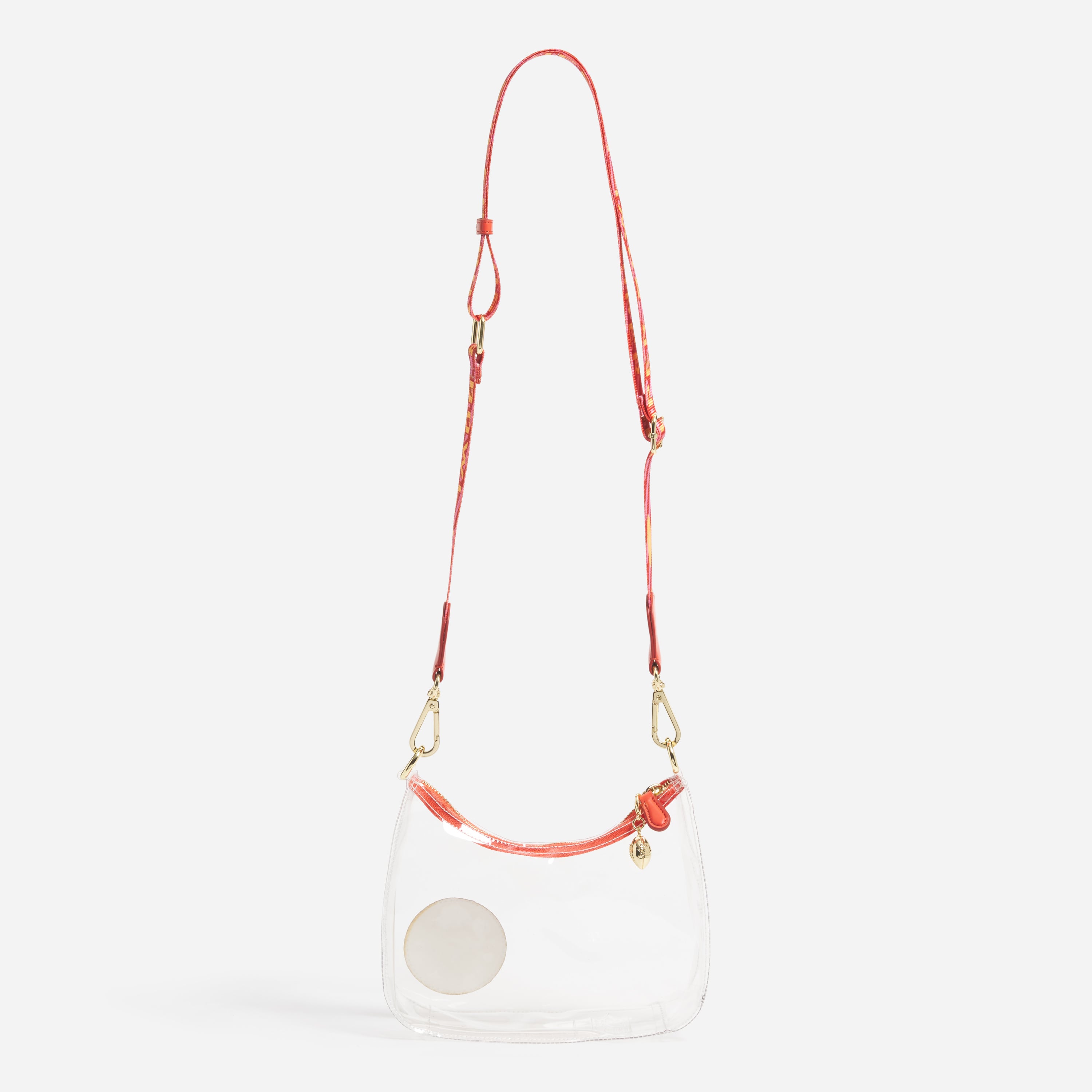 Clear Curved Crossbody Bag