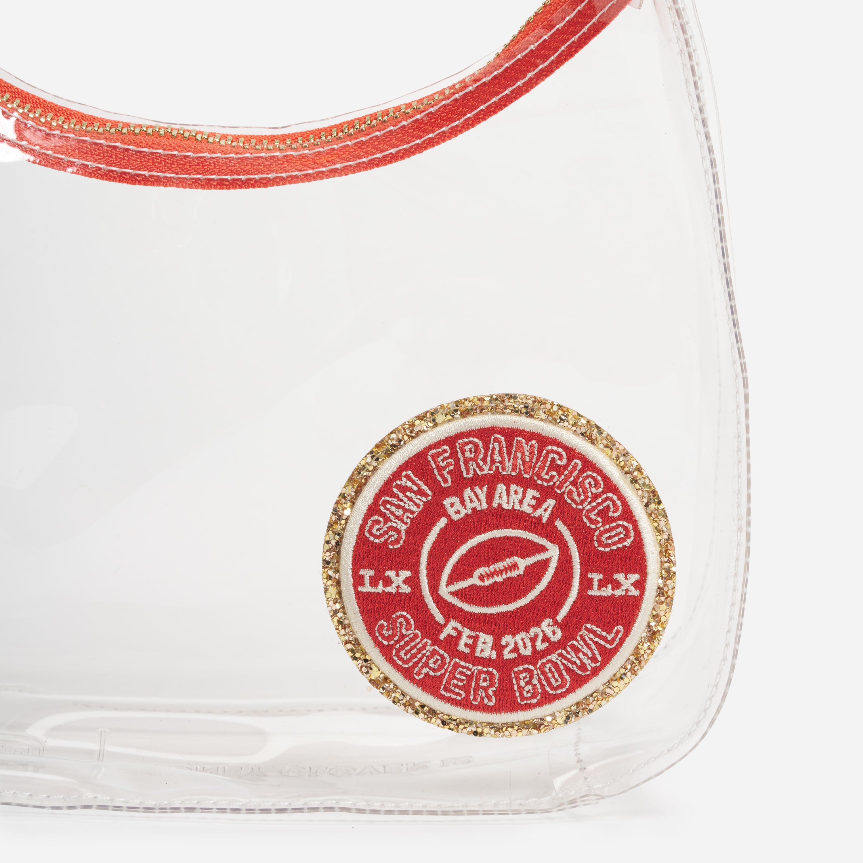Clear Curved Crossbody Bag
