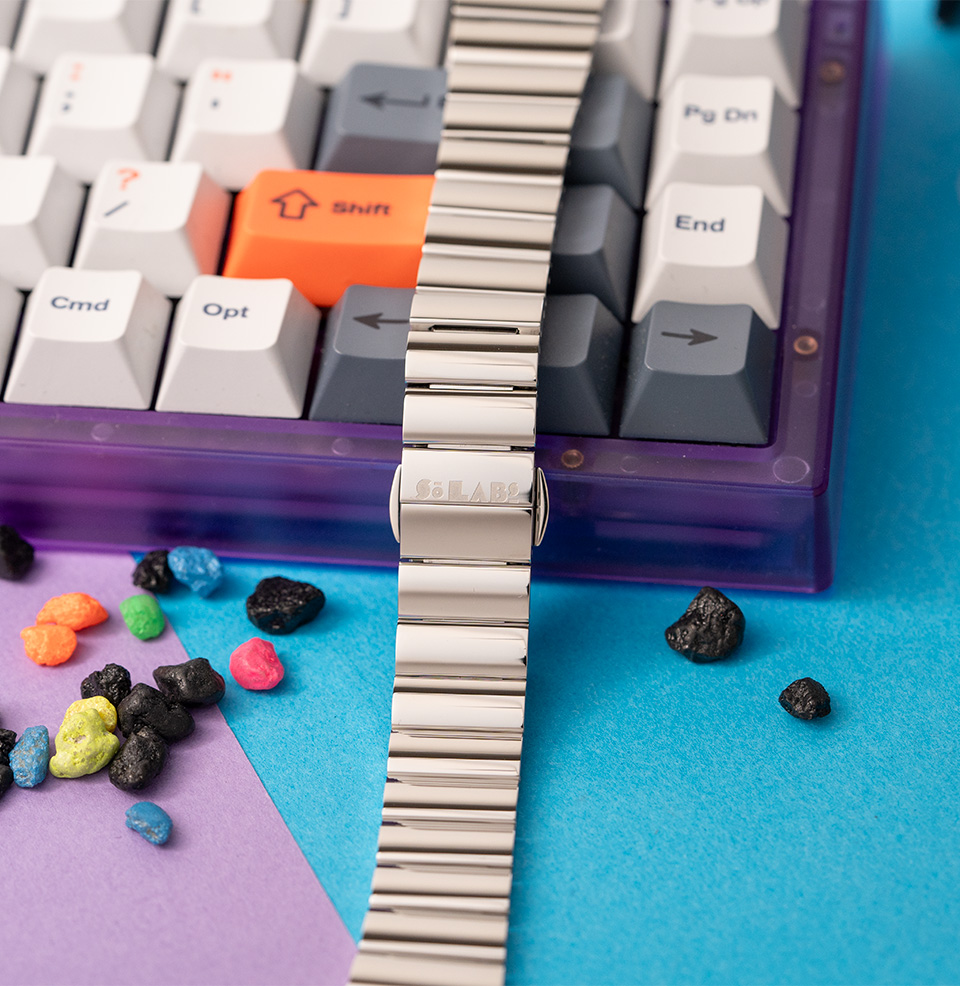 Layer Two Series Matching Polished Stainless Steel Bracelet