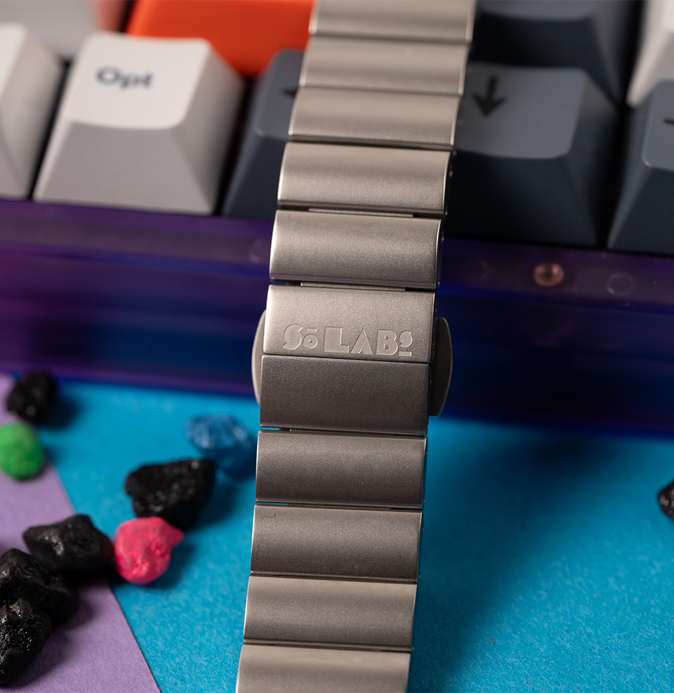 Layer Two Series Matching Bead-Blasted Stainless Steel Bracelet