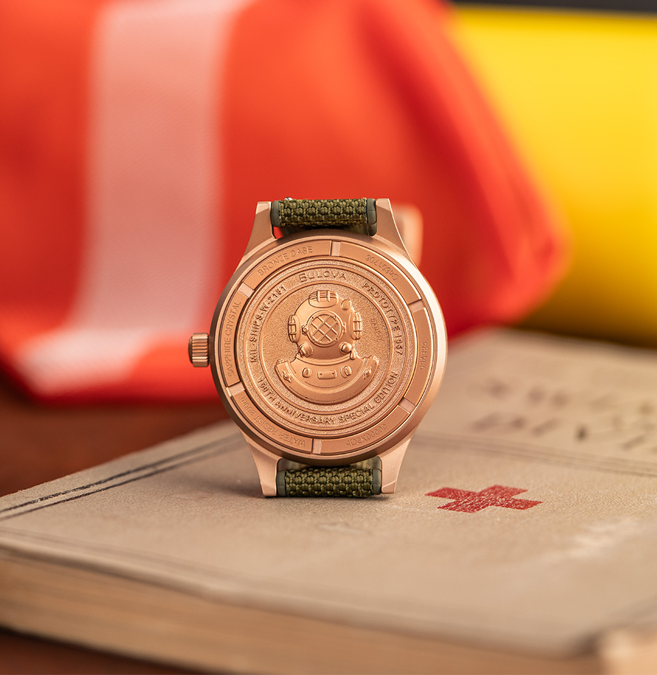 MIL-SHIPS Bronze Embossed Case Back