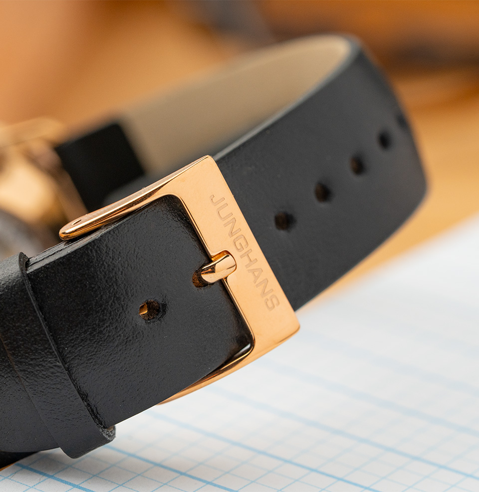 Meister Fein Automatic Black leather strap