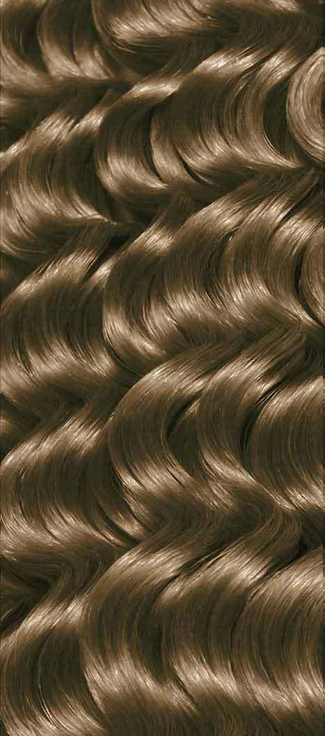 Two bottles and packaging for All About Curls Permanent Color in shade 6N Cocoa Curlicues.