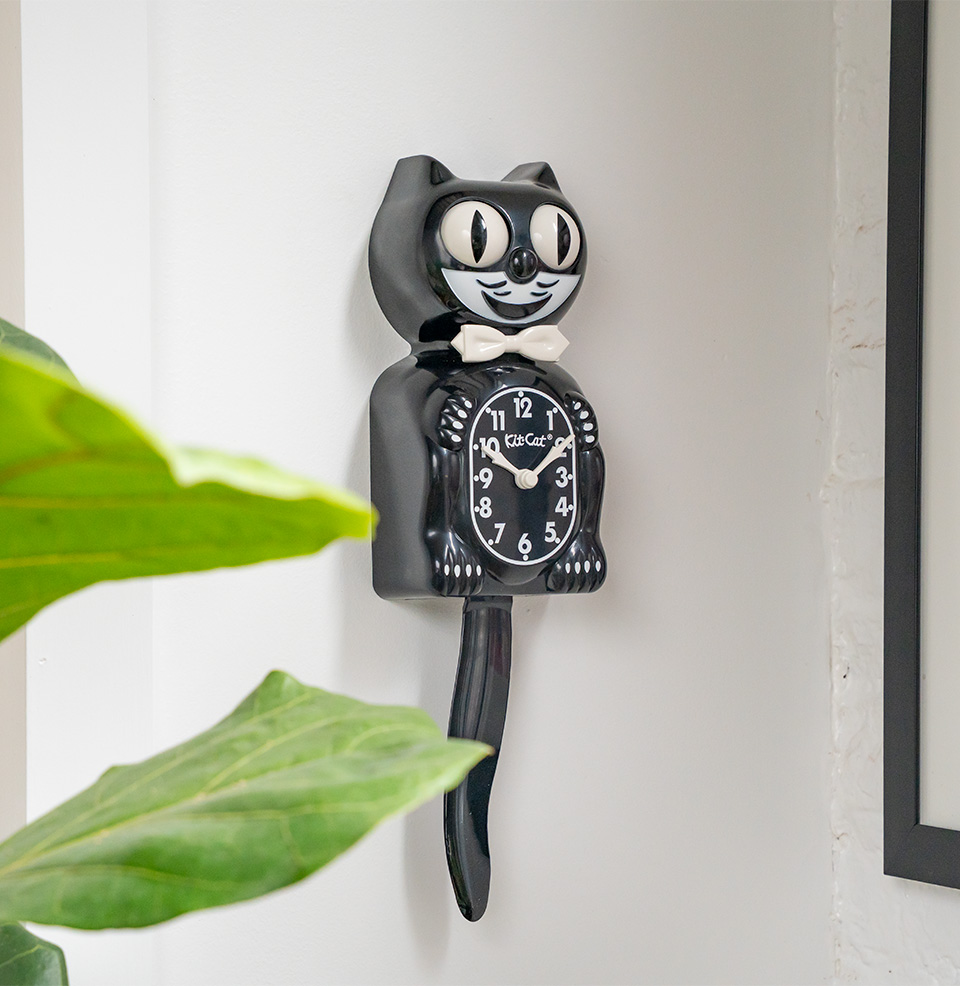 Kit-Cat Klock White lettering and accents