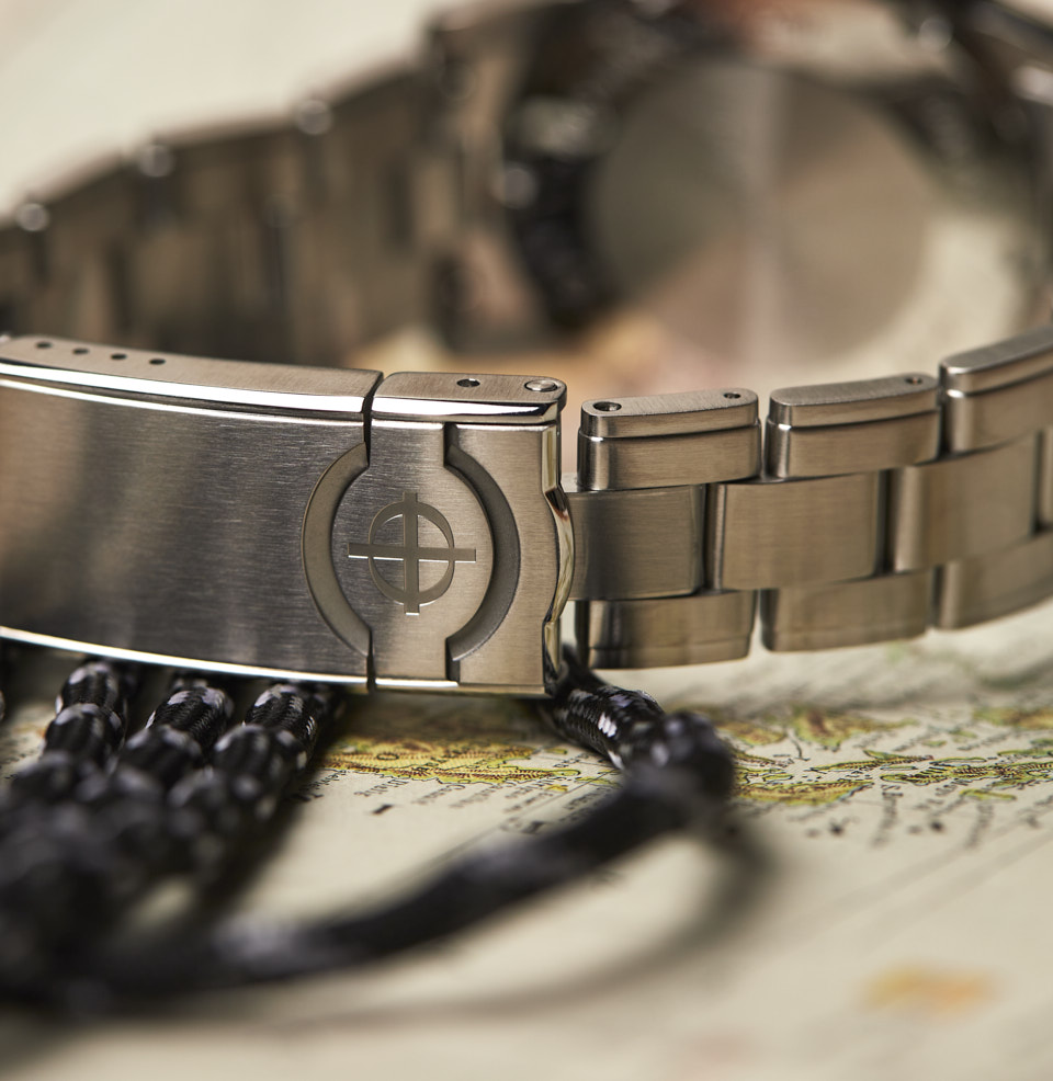 Super Sea Wolf 53 Skin Three link bracelet for a classic dive-look