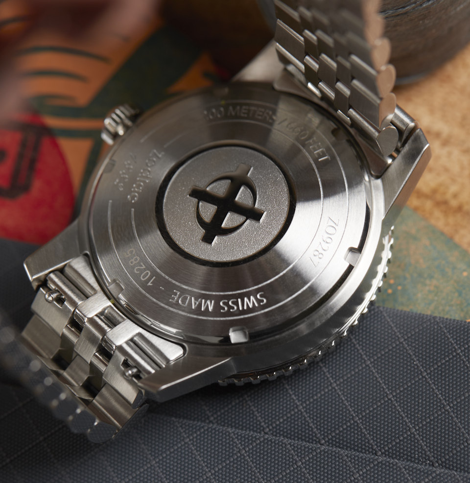 Super Sea Wolf Compression Solid case back - 200M Water Resistance